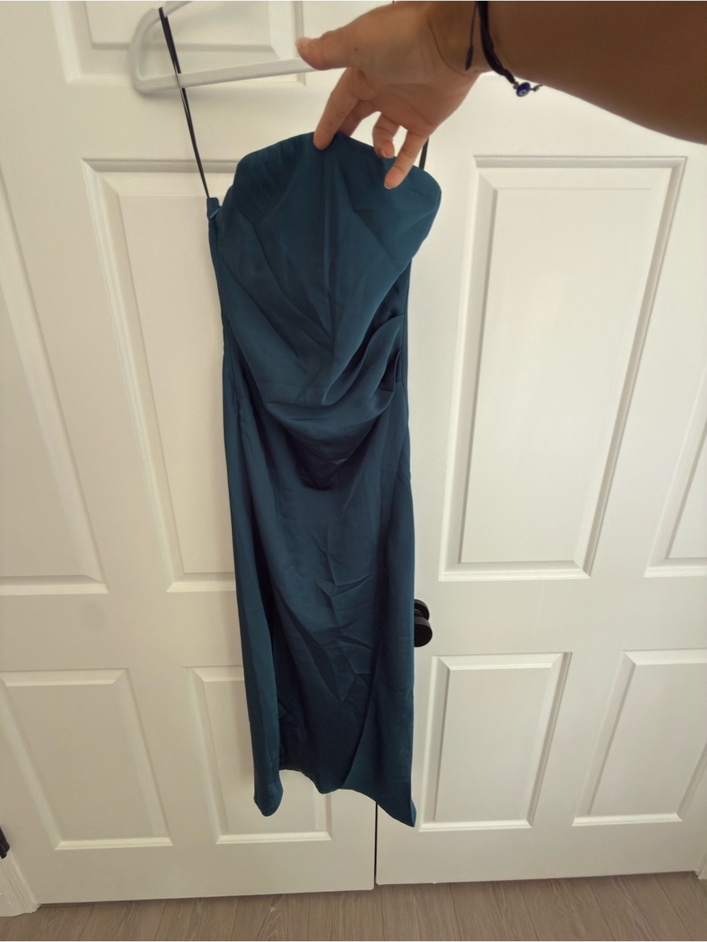 Hello Molly Strapless Maxi Dress - Emrald